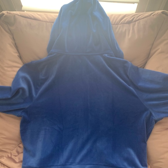 Juicy Couture Velour Ming Blue Zip Up - Picture 4 of 4